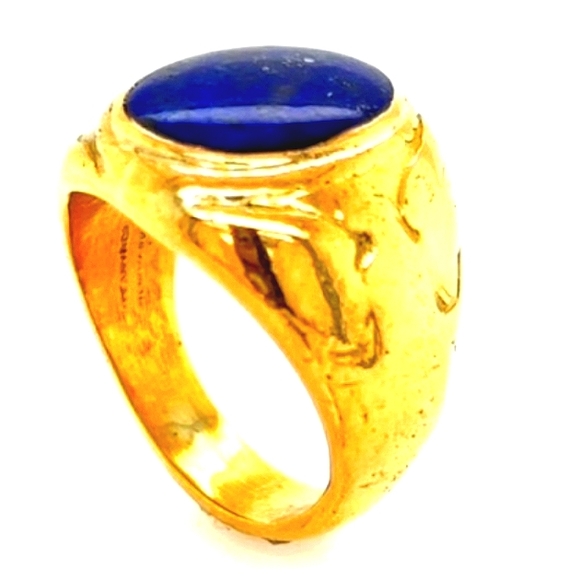 SOLD IN OUR STORE 18K Tiffany & Co. 18K Lapis Lazuli Ring - Picture 3 of 5
